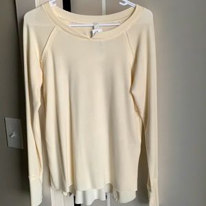 Cream Long Sleeve Tunic Top